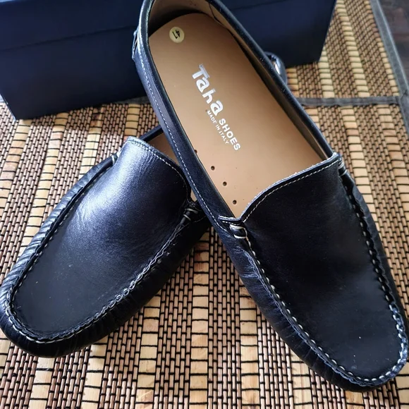 Taha Italian Fine Leather men Shoes Loafers Size 43 Di Bianco Aviano Tmoro Brown Deerskin Loafer | Luxury  main image 4